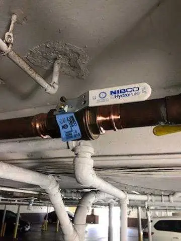 Copper pipe repair and valve work for Backflow Testing in Golda Meir Kent Jewish Center